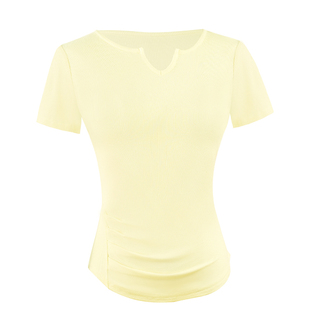 新款舞蹈服上衣成人夏季长短袖日常可穿练功服女形体服现代舞服装