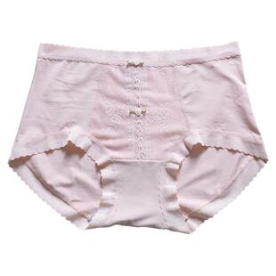 彩田女内裤中腰15385蕾丝提花玫瑰棉莫高腰15317石墨烯10A抑菌