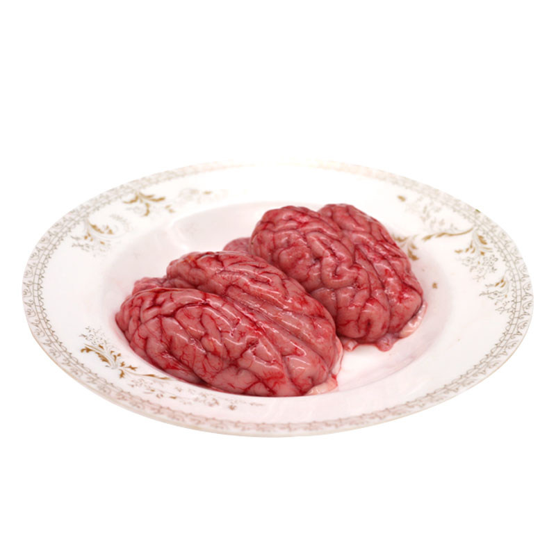 羊脑新鲜内蒙古羊肉火锅食材羊杂脑髓草原绵羊羔羊肉清真羊脑现杀