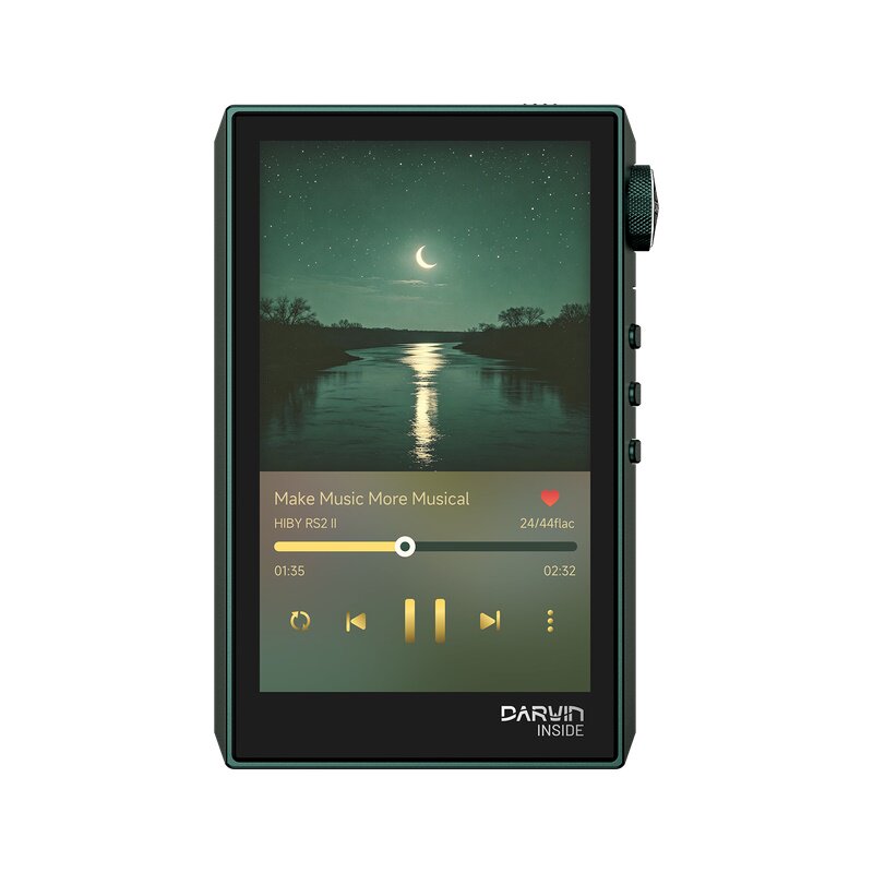 HIBY海贝RS2二代音乐播放器黄铜版解码随身听R2R听歌MP3无损RS2II