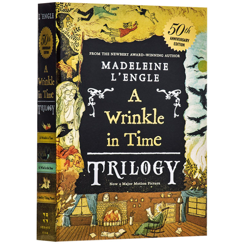 时间的皱折系列 3合1 英文原版 A Wrinkle in Time Trilogy 纽伯瑞金奖 梅格时空大冒险 时间的皱纹褶皱三部曲 进口英语书籍