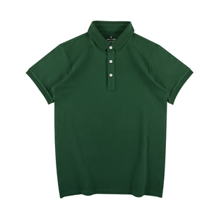 匹戏重磅250g商务polo衫团体服定制工作服纯棉翻领短袖T恤男纯色