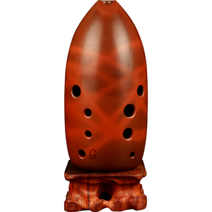 七星埙十孔陶埙10孔红陶学生初学者成人入门教学专业演奏民族乐器