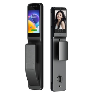 指纹锁智能门锁大屏门锁家用猫眼电子门锁密码锁家用门锁上门安装