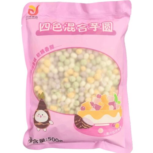 奶茶店专用原材料全套配料芋圆珍珠椰果小西米水果捞材料爆爆珠