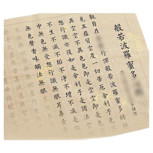 108遍静心抄经本行书经心临摹抄经书法手抄作品纸小楷毛笔练字贴