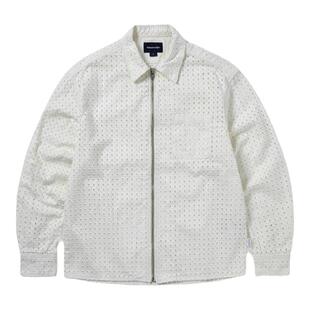 thisisneverthat® Damaged Denim Shirt 秋冬新款拉链翻领衬衫