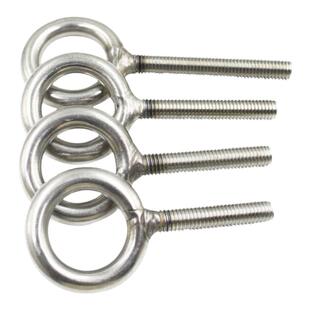 304不锈钢环形扣羊眼圈吊环圆圈固定器带环螺丝加长羊眼螺丝圆环