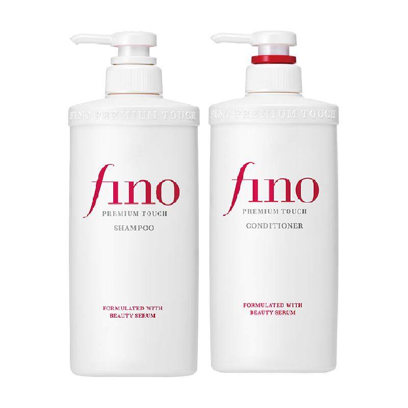 【下拉详情进直播间】fino/芬浓透润美容液洗发水+护发素550ml*2