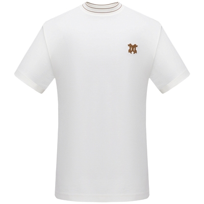 吉约蒙短袖T恤男白色圆领