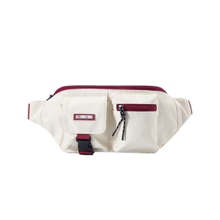 森马腰包男多口袋工装风胸包户外机车骑行斜挎包2025新款背包情侣