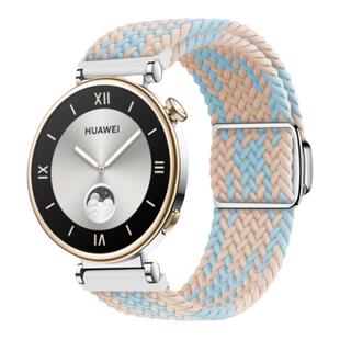 适用华为GT5手表带watchgt5pro智能watch5新款磁吸编织watchgt4滑扣4pro表带3pronew运动男女buds腕表带夏季