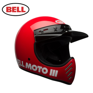BELL MOTO3 哈雷拉力男越野机车女骑士摩托车个性复古头盔全盔