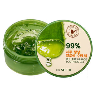 韩国the SAEM正品得鲜99%芦荟胶补水保湿舒缓滋润乳液面膜霜男女