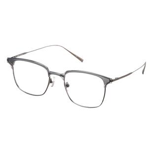 LOHO半框眼镜近视男款超轻全钛架防蓝光可配度数眼镜镜框2025新款