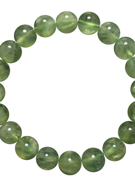 天然晴王绿冰糯葡萄石单圈手链女