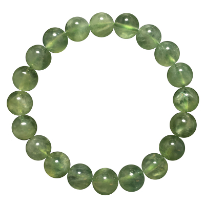 天然晴王绿冰糯葡萄石单圈手链女