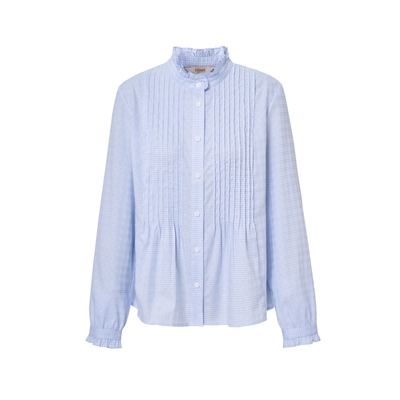 ELAND甜美合身长袖舒适衬衫