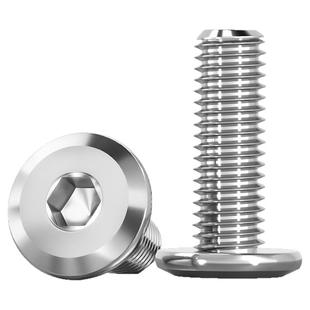304不锈钢英制倒边平头内六角螺丝美制斜边圆头对锁家具沉头螺栓