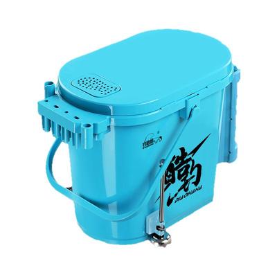 钓哈哈新款多功能钓桶硬壳野钓专用便携鱼桶筏钓溪流桶钓箱活鱼桶