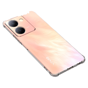 希凯适用vivoy78手机壳防摔VIVO Y78+保护套Y78透明y78m新款气囊软壳y78t全包边外壳男女款个性创意简约支架