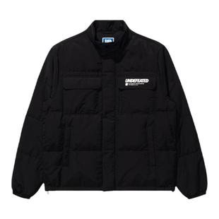 UNDEFEATED五条杠官方秋季新品美式潮流经典立领保暖厚短羽绒服