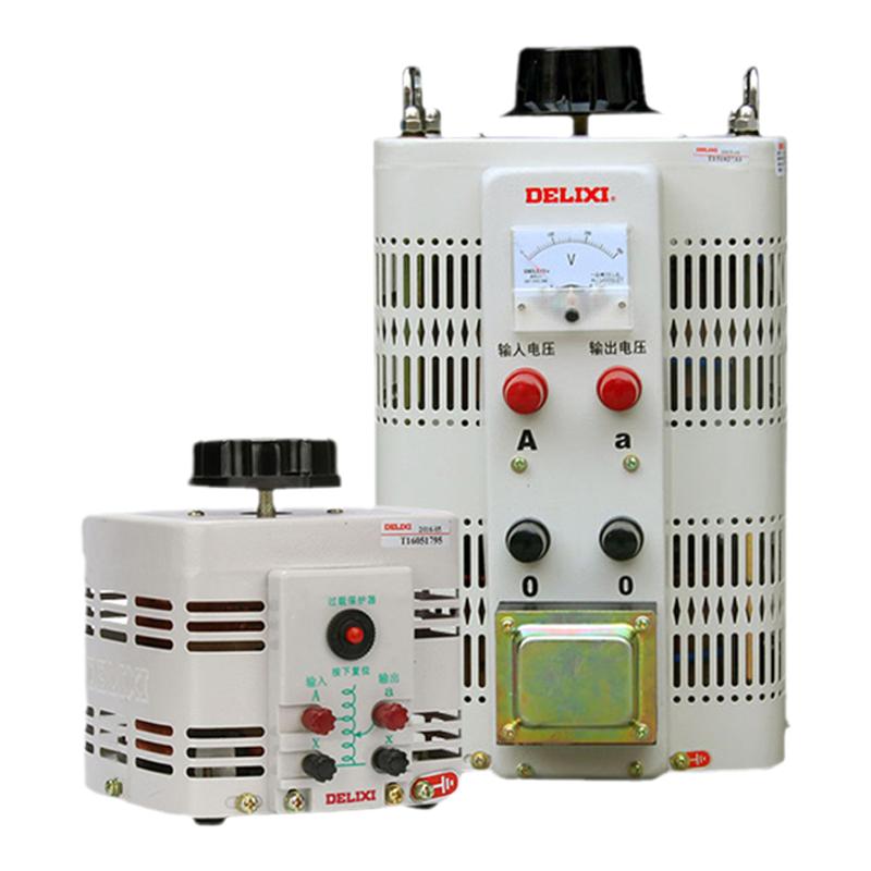 德力西电气单相调压器1000w输入220v调压器TDGC2 1kva可调0v-250v