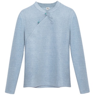 17QDA-152【凤兮】前世今生温婉轻中式立领修身长袖花扣上衣