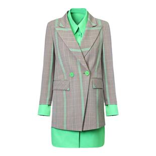 IDPAN女装品牌专柜秋新款设计感时尚都市H型廓形西装外套女