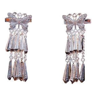 古风发饰异域风苗疆苗银发夹配饰蝴蝶气质战国袍发饰古风百搭