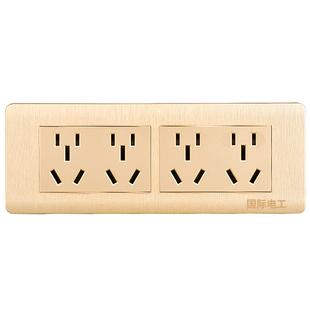 国际电工组合118型墙壁开关插座多孔家用暗装面板一二三四位插座
