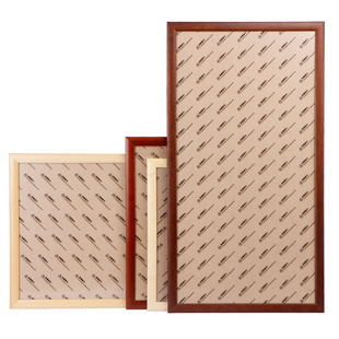 【升级实木款 送宣纸卡纸 】镜片宣纸木质装裱画框软卡加厚扇面书法国画挂墙相框 国画卡纸装裱用画框