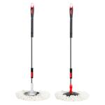 家用旋转拖把杆旋转拖把杆钢盘通用好神拖地墩布配件手压自动甩干