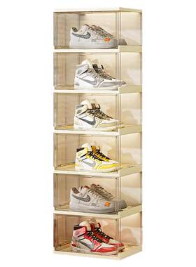 【超大号】透明鞋盒aj球鞋盒可折叠多层鞋柜娃娃玩具盒鞋子展示柜