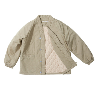 爱斯坦新中式工作服加厚棉衣餐饮酒店茶楼民宿服务员工服秋冬外套