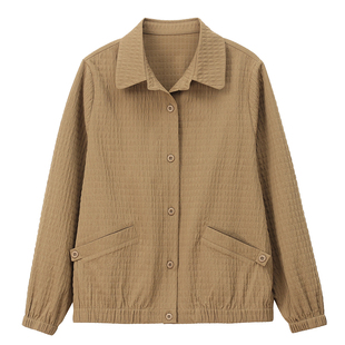 衬衣女款2026新款爆款中年妈妈休闲洋气减龄长袖上衣薄款衬衫外套