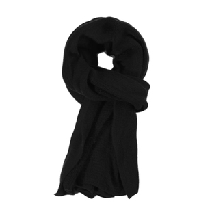 骄阳似我宋威龙同款黑色围巾男士秋冬季2026新款百搭加厚保暖围脖