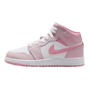 耐克乔丹大童中帮AJ1板鞋春季男女童缓震支撑运动鞋JORDAN DQ8423