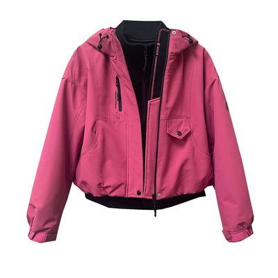 可拆卸白鸭绒短外套二合一两件套