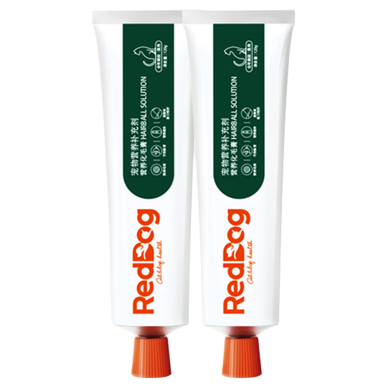 红狗化毛膏120g*2支猫咪专用吐毛球膏排毛成猫去毛球营养调理肠胃