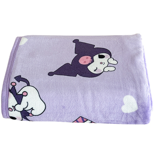 库洛米儿童毛毯夏季牛奶绒毯子夏天薄款午睡盖毯幼儿园单人小薄毯