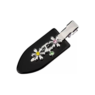 甜酷金属花花边夹无痕发饰可爱