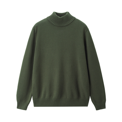 Giordano套头高领针织衫纯棉