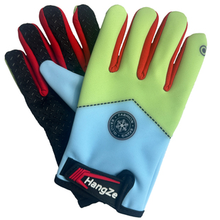 儿童手套加绒保暖防滑防风户外秋冬户外钓鱼登山骑车漂亮3岁5岁用