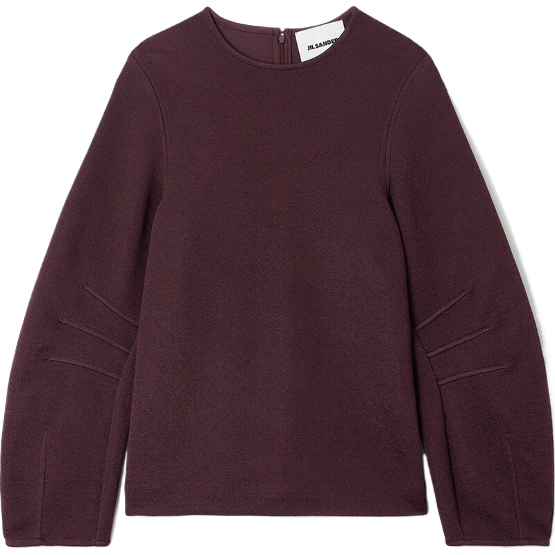 【限时折上9折】Jil Sander 春夏女安可拉红梭织打底衫女衫