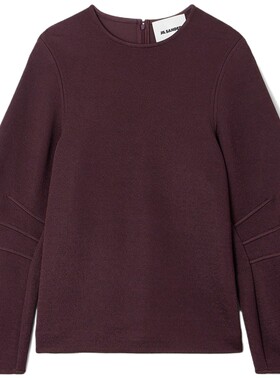 【D11折扣】Jil Sander 春夏女安可拉红梭织打底衫女衫