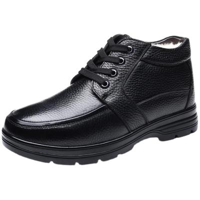 高帮加大码保暖冬季男士皮鞋