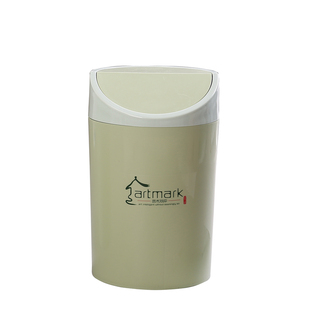 圆形摇盖垃圾桶大小号家用卫生间客厅卧室翻盖办公室大容量垃圾桶