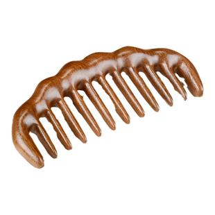 木梳金丝檀大齿天然卷发梳宽齿男女脱发木头家用头部按摩梳子便捷