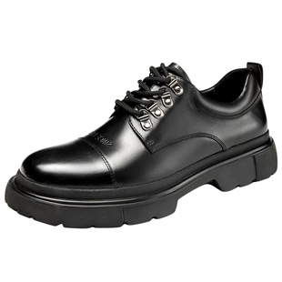 【运动皮鞋】奥康男鞋春秋季青年潮搭厚底减震舒适休闲皮鞋